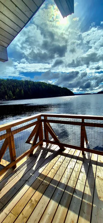 Раухала Деревянный Коттедж на воде