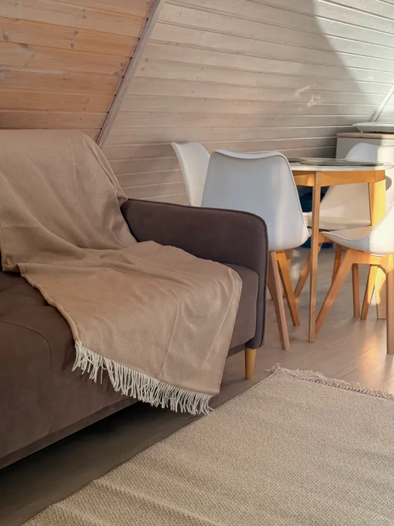 Коттедж Дом А-фрейм на берегу моря, бассейн, баня — Кучугуры