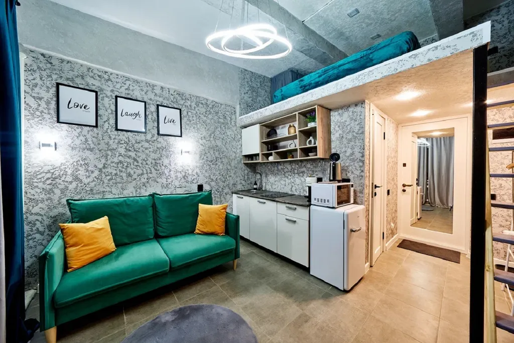 Квартира Квартира Уютная студия Green&Silver в особняке на Рубцовской набережной — Москва
