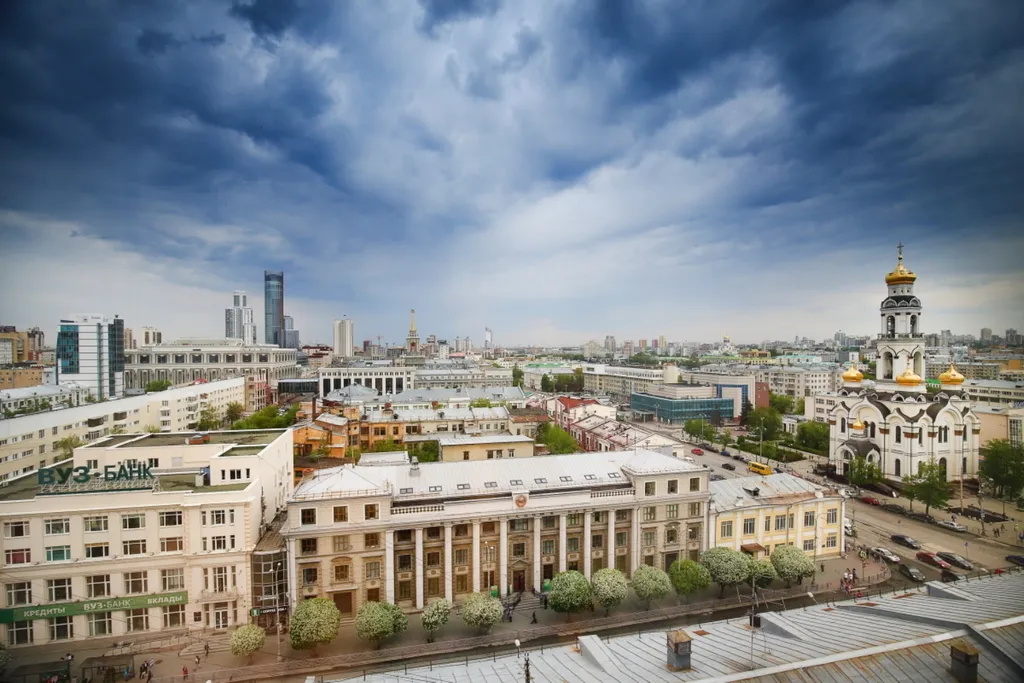 Квартира Квартира Студия-апартамент в комплексе Radius Central House на высоте 11 этажа — Екатеринбург