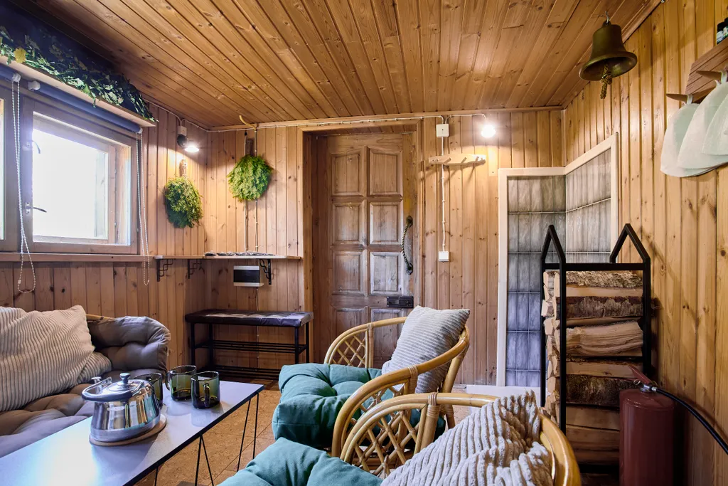 Коттедж Уютный просторный дом с баней для большой семьи — Ропшинские Ключи