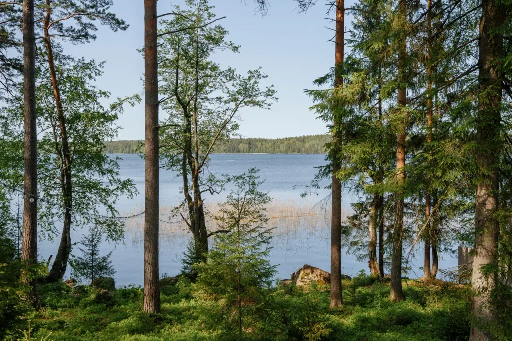 Коттедж Дом с 2 спальнями на 1 линии с видом на озеро — Ермилово