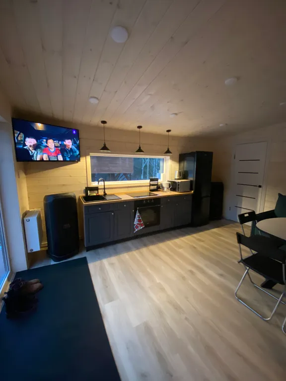 Уютный дом с баней, с панорамным видом на гору Ежовая