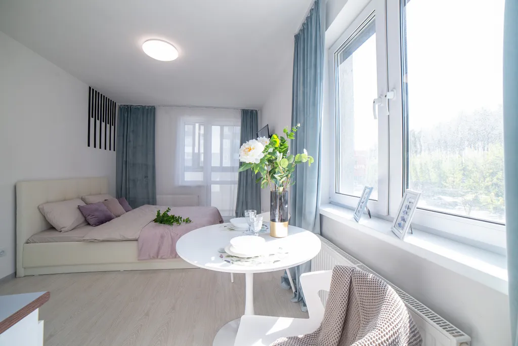 Студия с балконом на Отрадной 1 для двоих гостей