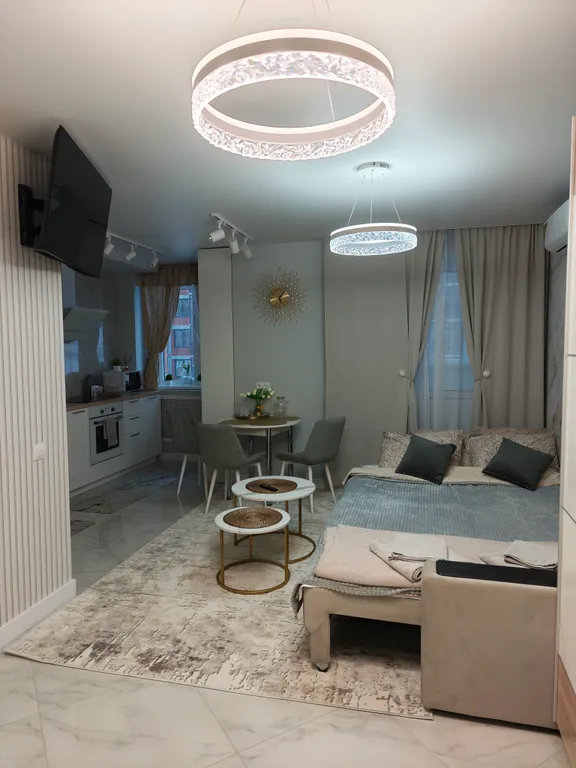 Атмосферная квартира-студия у Глобуса на Зелёной