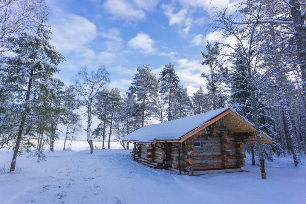 Коттедж из сосны Кело с видом на озеро