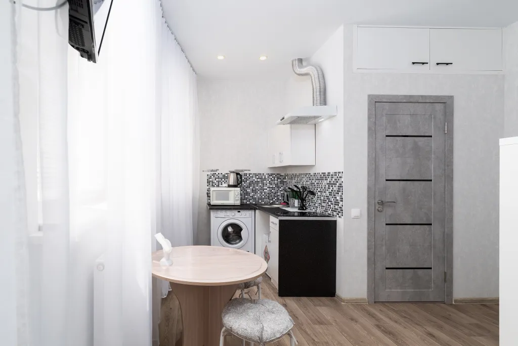 Шикарная студия для двоих с дизайнерским ремонтом