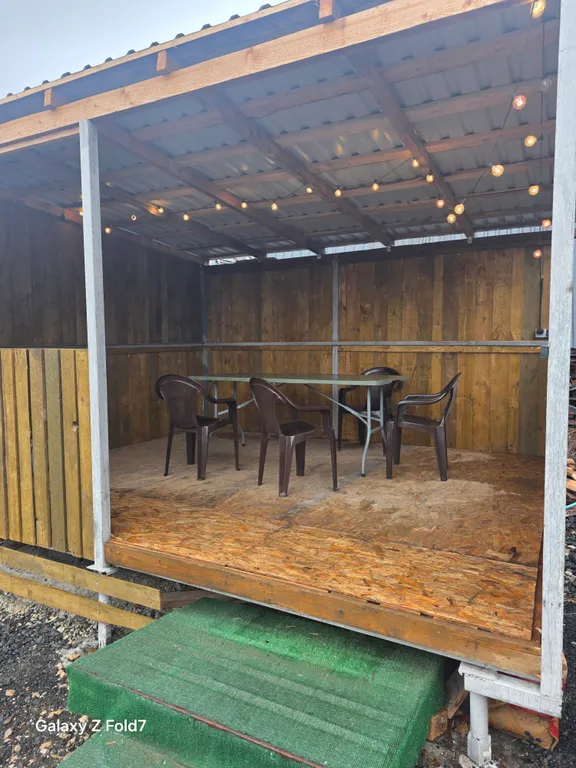 Домик А-фрэйм с баней