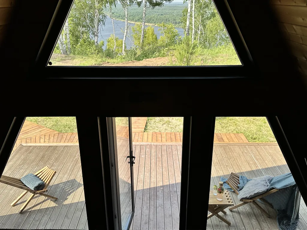 Дом 50м2 с панорамным видом на Волгу