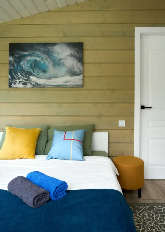 Дом Хвоя с баней с видом на ручей