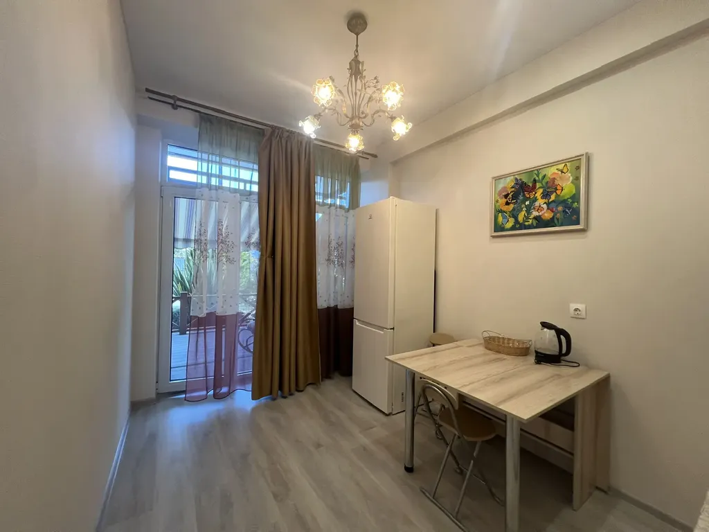 Студия с террасой, отдельной кухней и ванной