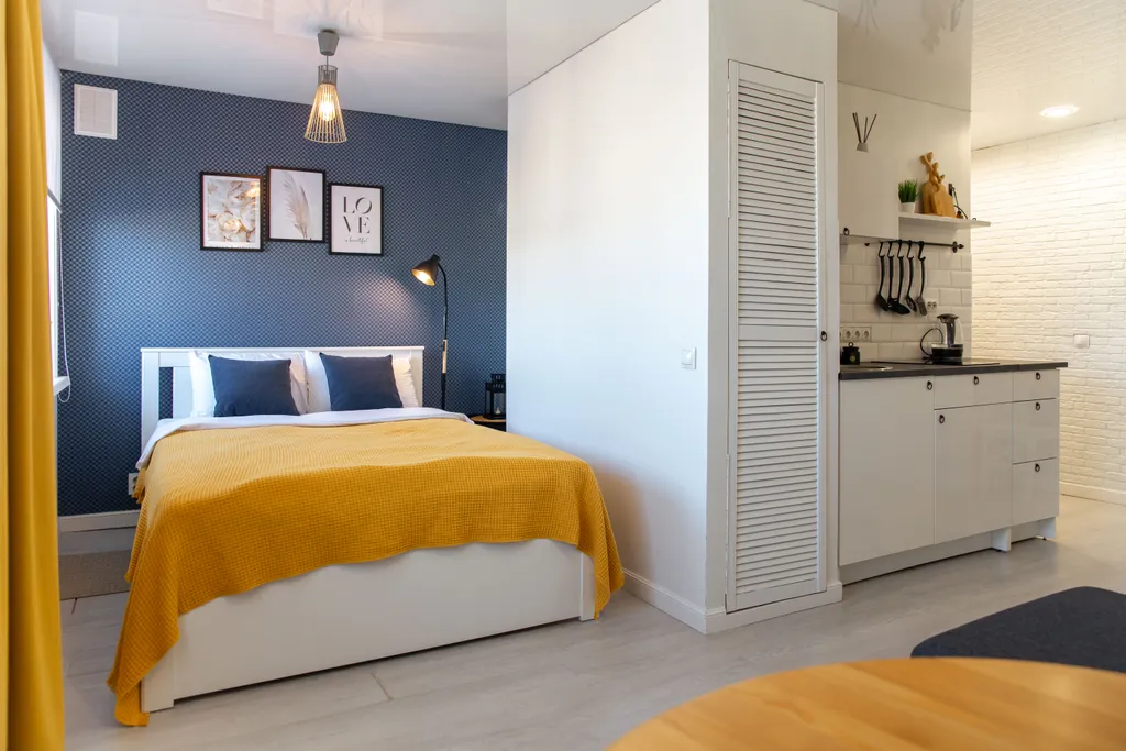 Стильная студия с видом на вулканы