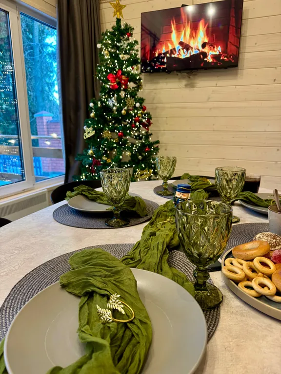 Дом с чаном и сауной в лесу