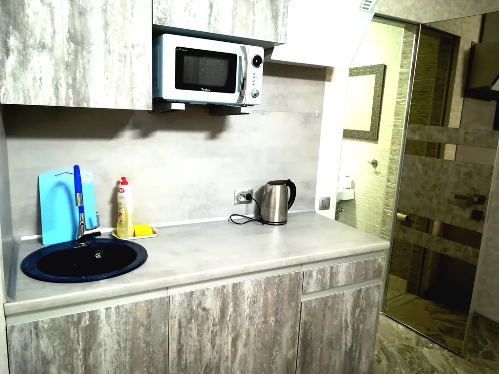 Апартаменты с балконом Джакузи 55*SmartTV Кухня Панорамный вид Центр