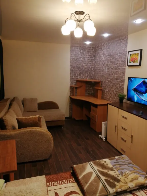 Однокомнатная квартира с красивым видом на город.