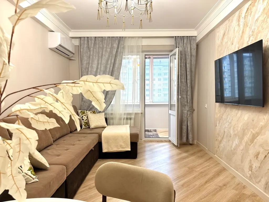 Квартира Уютная светлая 2-комнатная квартира площадью 60 м² — Каспийск
