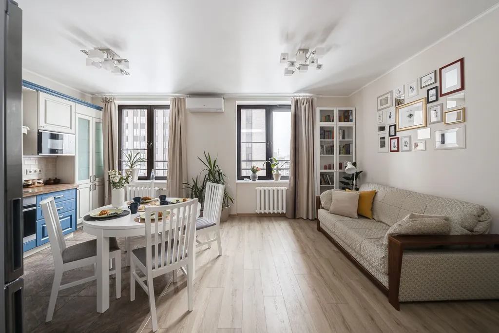 Квартира Премиальные апартаменты Family с 2 отдельными спальнями в небоскребе — Москва