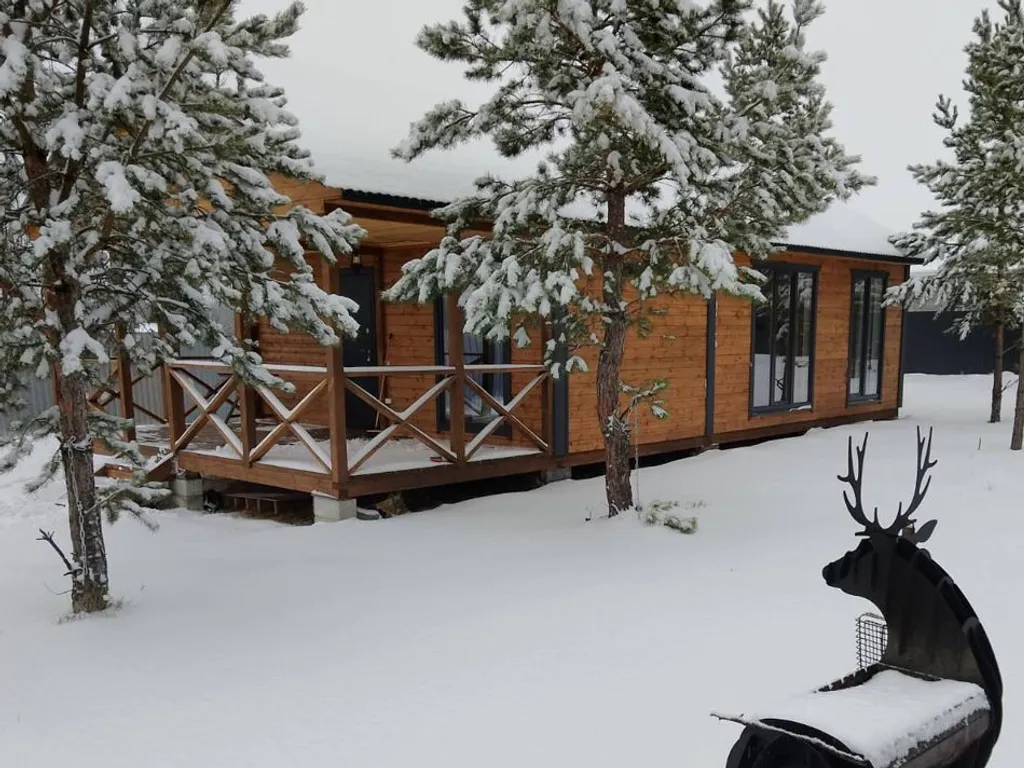 Большой дом с душой у соснового леса