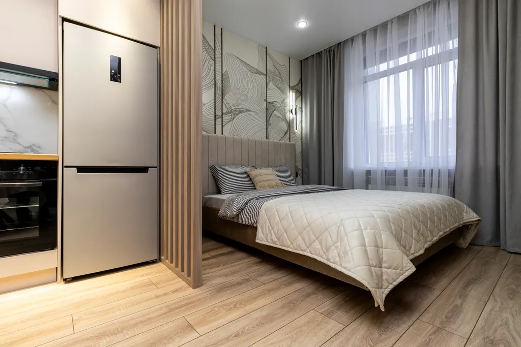 Квартира-студия с дизайнерским ремонтом в новом доме