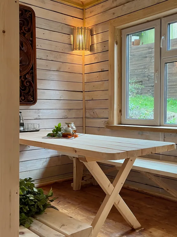 Уютный домик с баней 100'