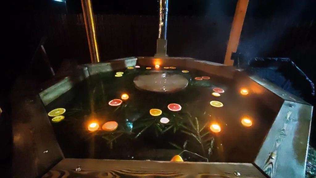 Дом А-фрейм с банным чаном