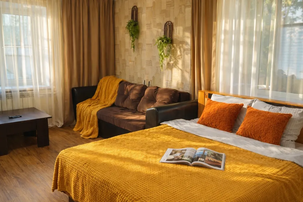 Квартира Уютная студия в районе Монгора — аренда посуточно в Сызрань