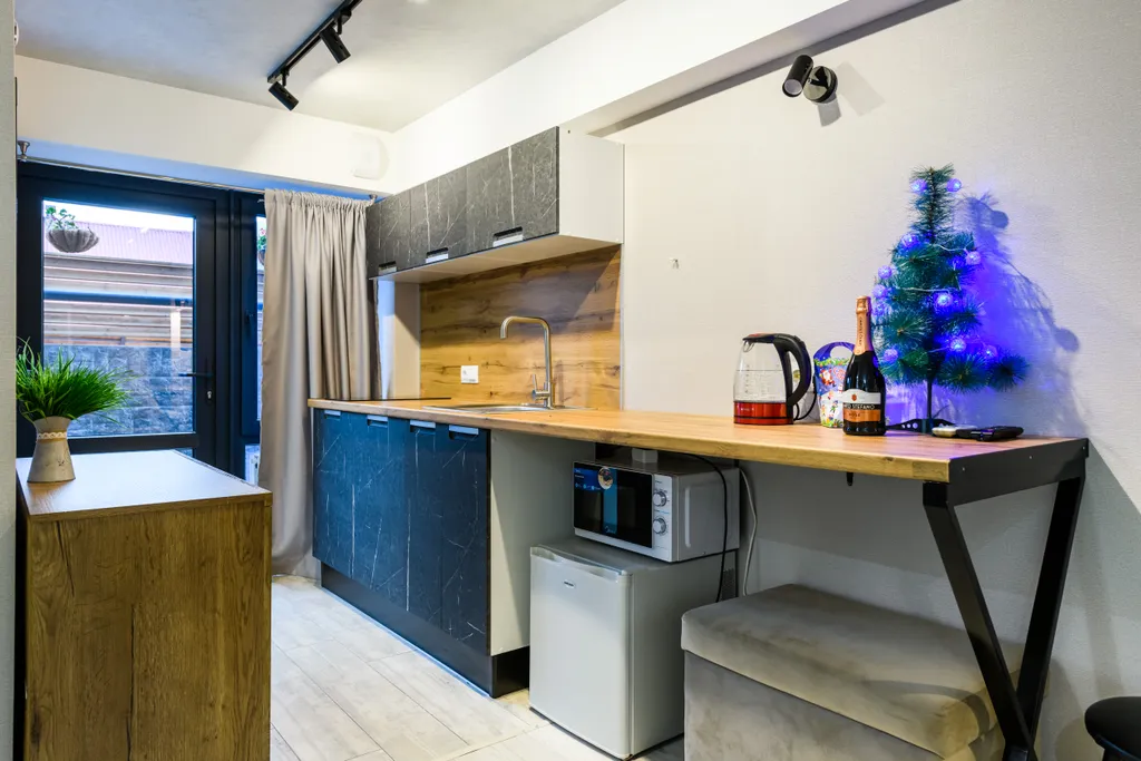 Уютная Студия с террасой Green Oplot Apartments