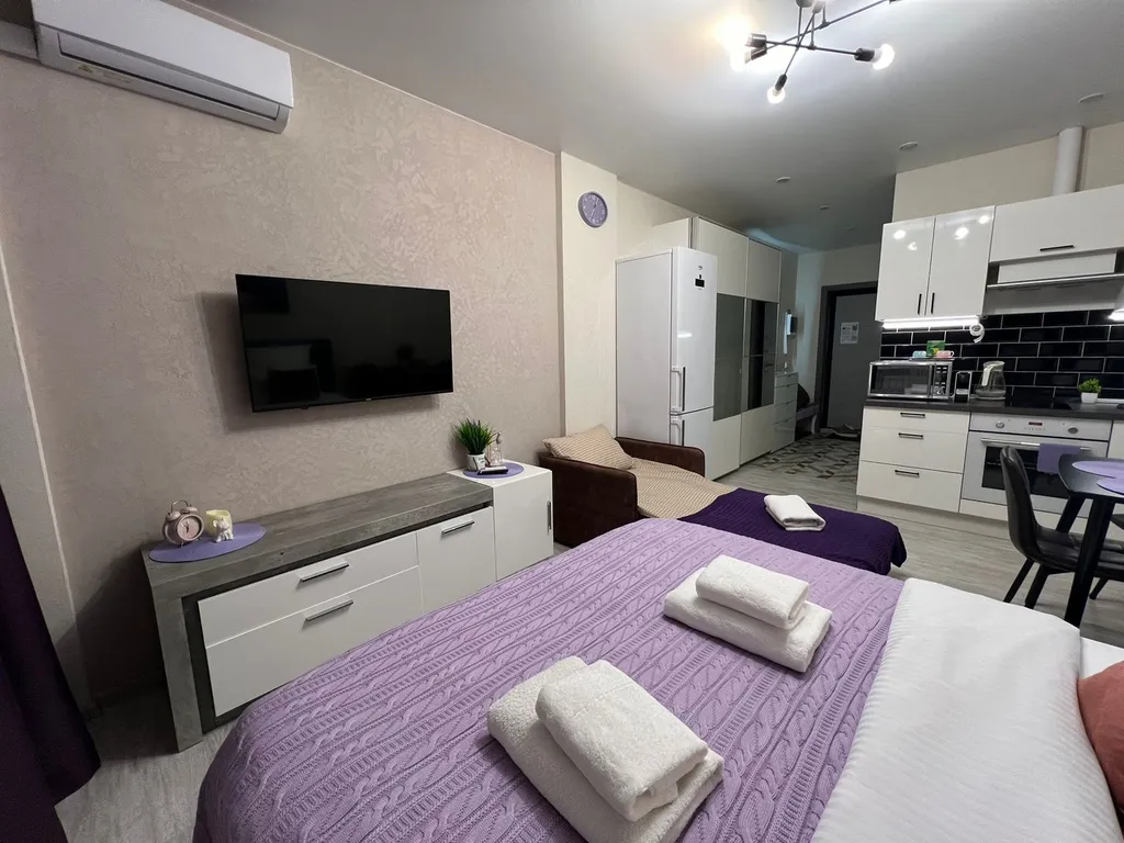 Новая уютная студия с балконом рядом с аэропортом Шереметьево