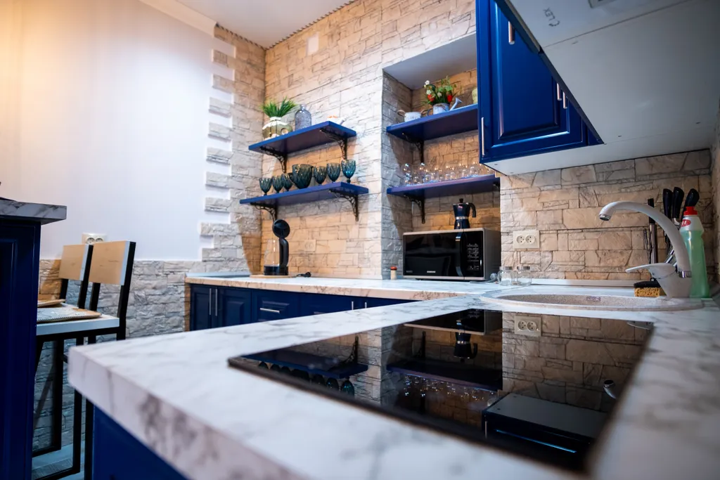 Апартаменты SkiDombay у ручья с видом на горы