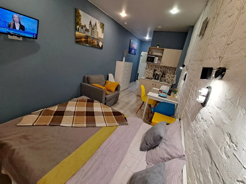 Уютная квартира-студия в центре с бесплатной парковкой