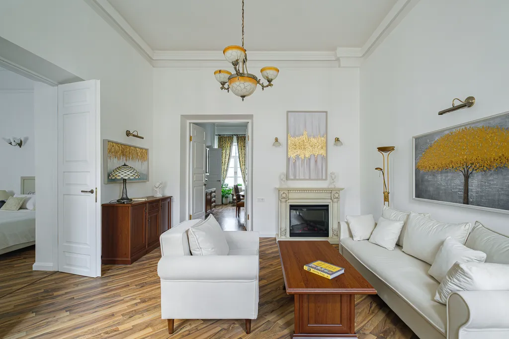 Элегантная квартира Delux с тремя спальнями, парковкой у Эрмитажа — аренда посуточно в Санкт-Петербург