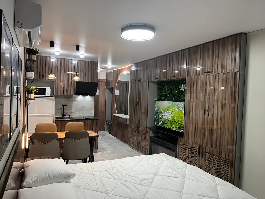 Квартира Красивая студия с видом на море и камином на Новом бульваре, 2 линия — аренда посуточно в Батуми