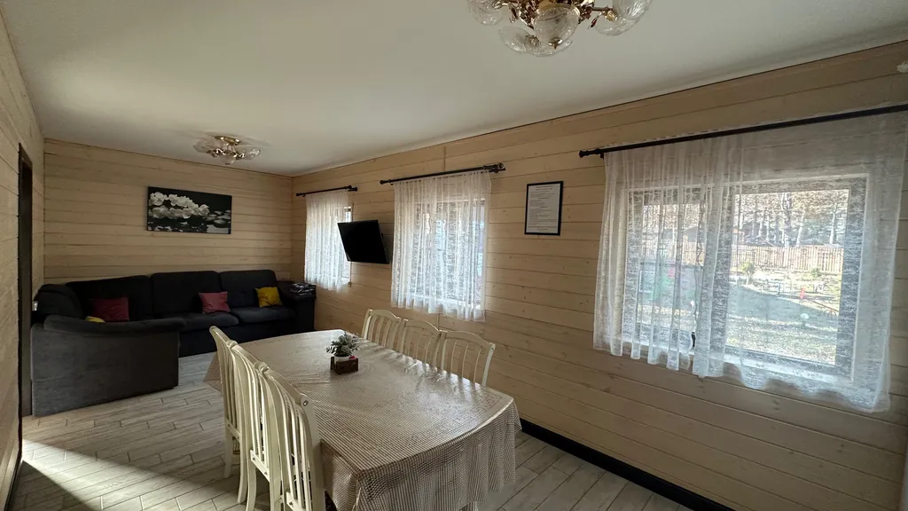 Шале с видом на горы и реку Moon House Arkhyz