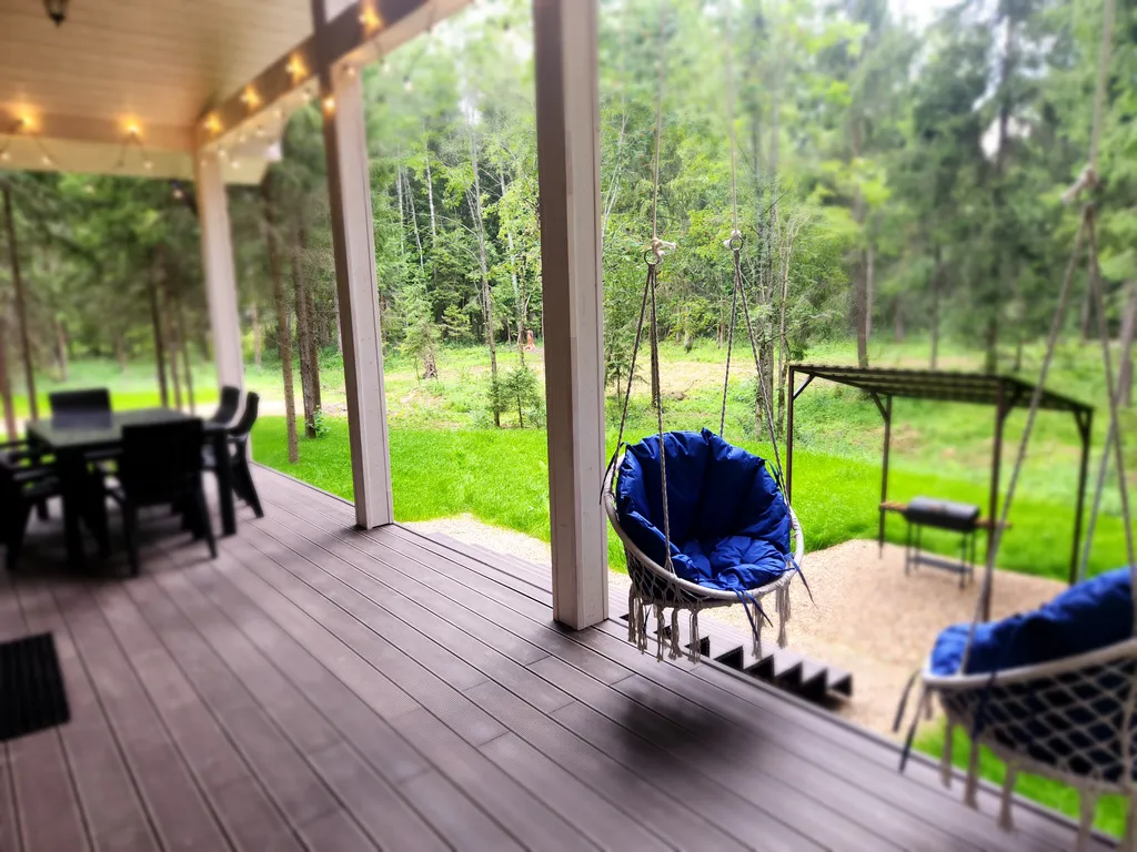 Коттедж Коттедж в Forest house с сауной в лесу — Никулино