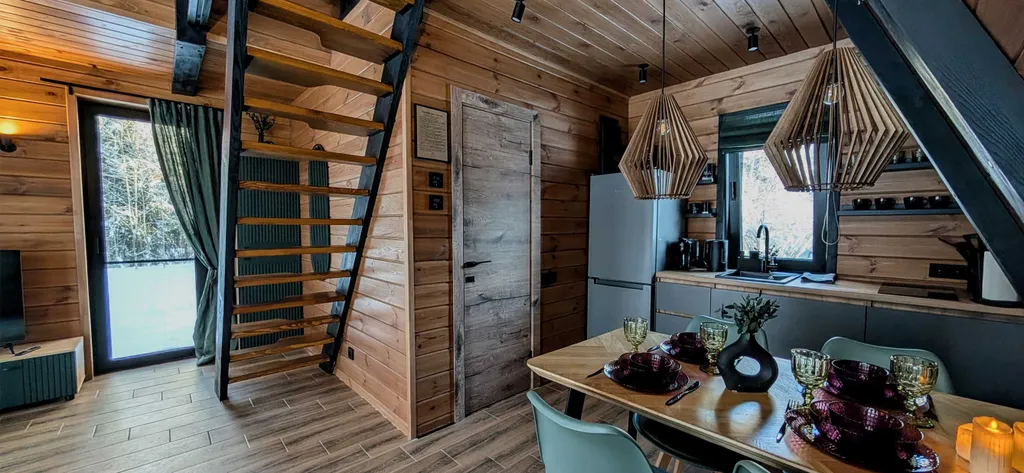 A-frame на Нарочи с видом на лес в 10 минутах от пляжа