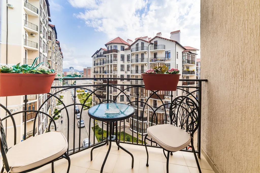 Квартира Квартира класса Люкс 55кв.м. на 6 спальных мест на 5 эт с балконом! — Геленджик