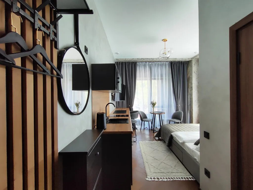 Премиальный апартамент студия в центре Красной Поляны