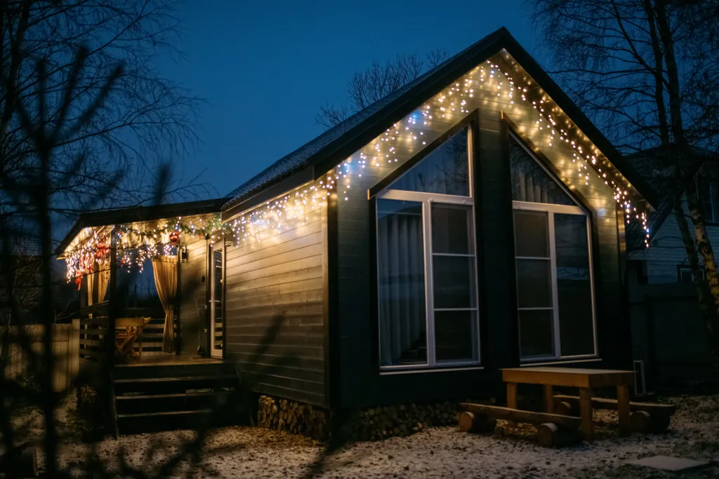 Домик у леса с банным чаном и баней