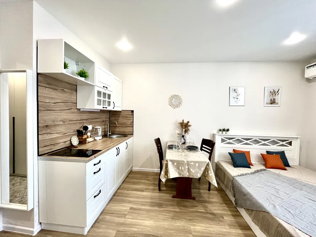 Квартира Квартира Новая студия с отличным ремонтом и видом на море — Анапа