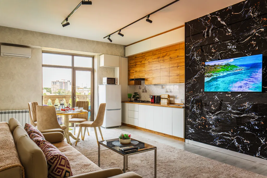 Уютная студия в центре города с видом на Ташкент