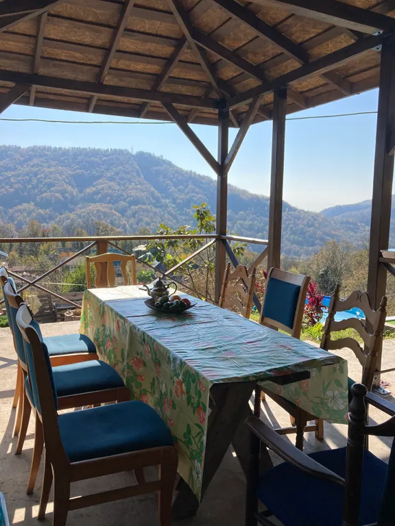 Шале в горах с бассеином и баней