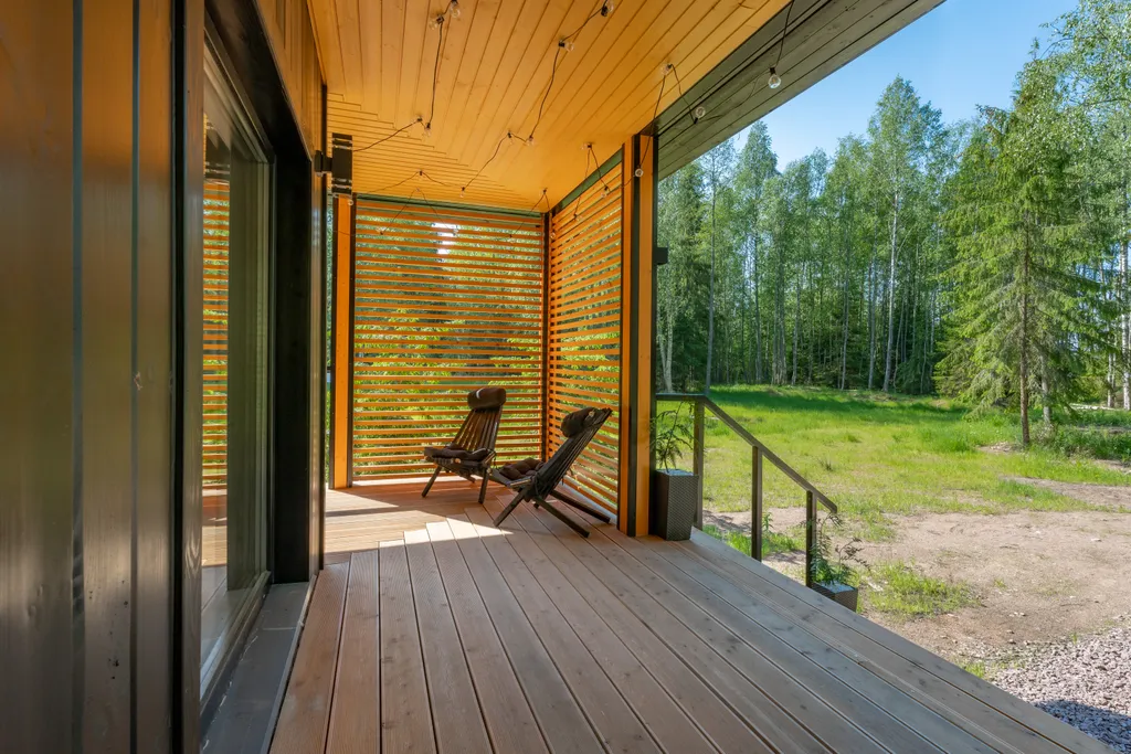 Коттедж в сосновом лесу с сауной