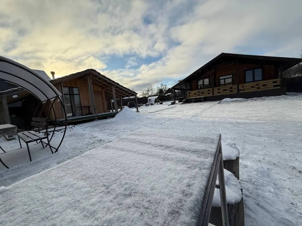 Дом изба в деревне с бассейном и баней