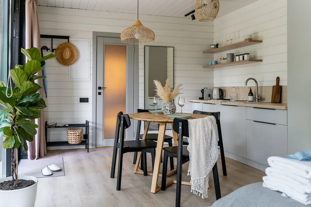 Уютный дом с сауной в лесу