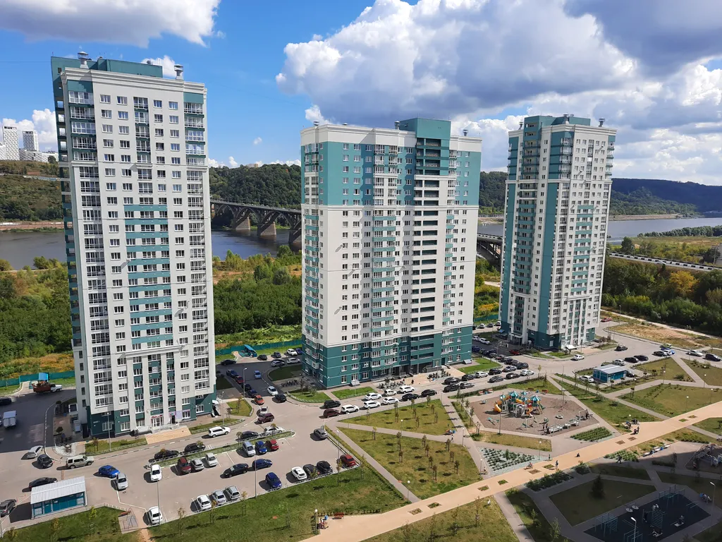 Квартира Апартаменты с панорамным видом на реки и мосты — Нижний Новгород