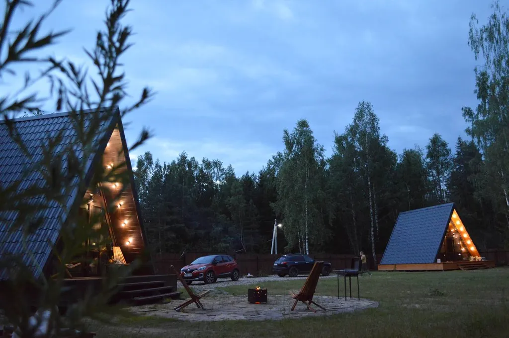 Коттедж Домик Березовый на территории 30 соток — Черноголовка