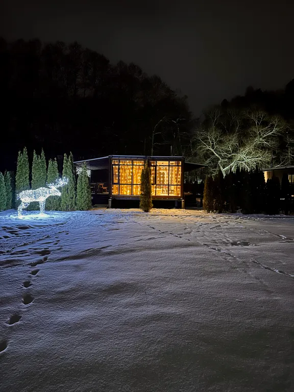 Уютный дом-лофт с видом на лес и реку