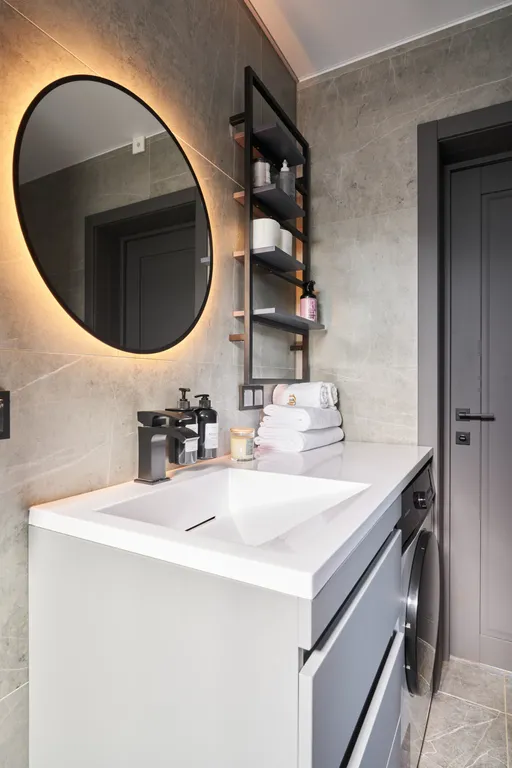 Большой панорамный дом с камином и сауной