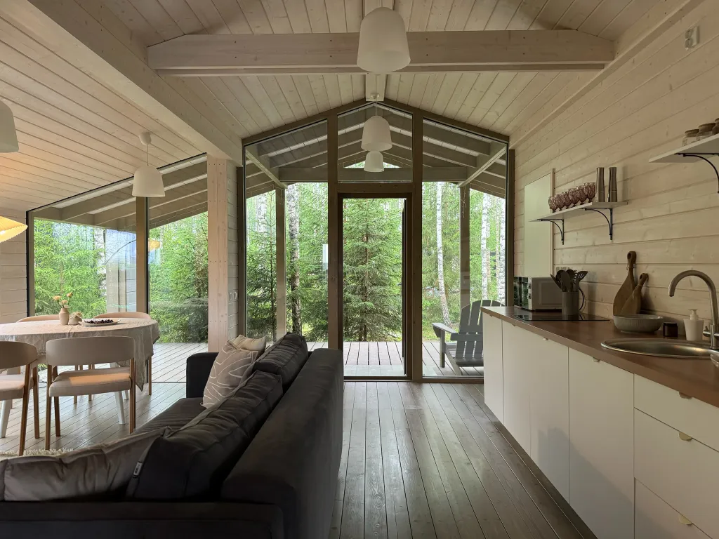 Коттедж Панорамный дом с сауной у заповедника — Семеновское