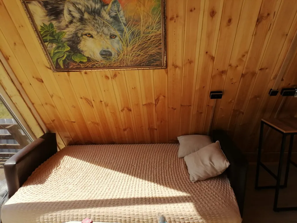 A-Frame на берегу реки, рыбалка с пирсом в Береговом